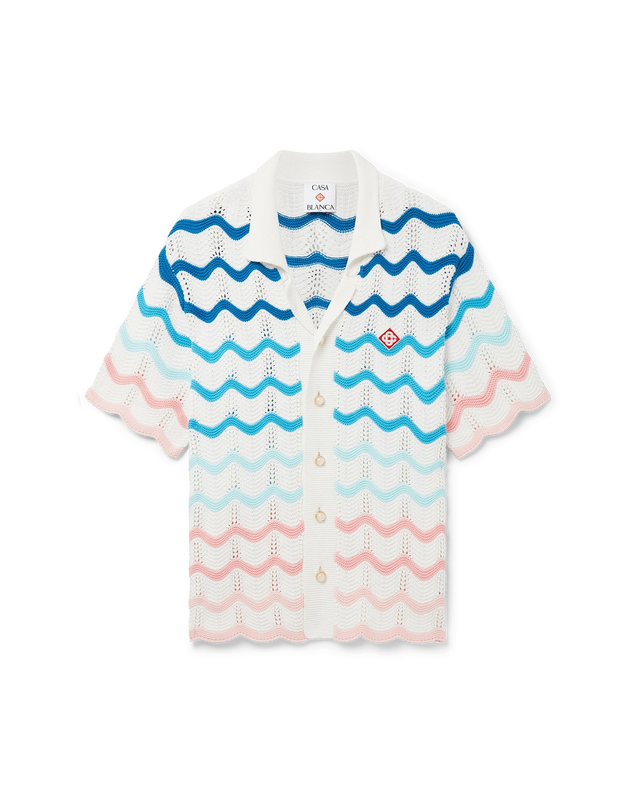 casablanca Gradient Wave Crochet Shirt | Casablanca Paris