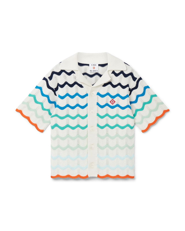 casablanca Gradient Wave Crochet Shirt | Casablanca Paris