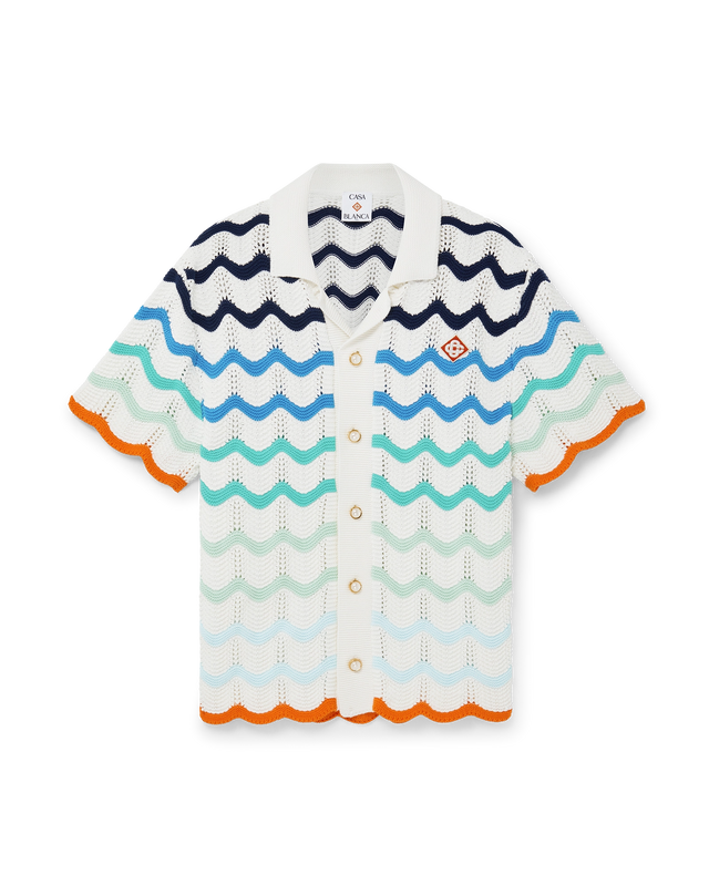 casablanca Gradient Wave Crochet Shirt | Casablanca Paris