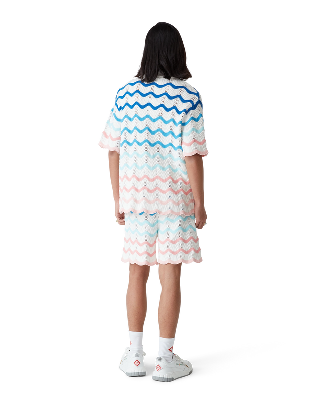 Casablanca Gradient Wave Crochet Shorts | Casablanca Paris