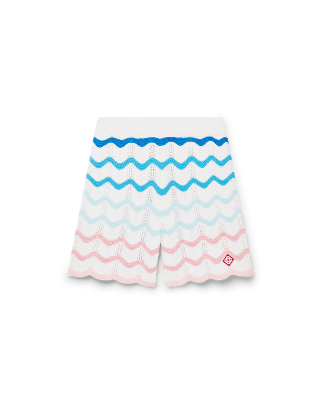 casablanca Gradient Wave Crochet Shorts | Casablanca Paris