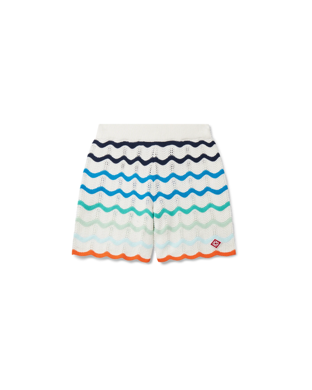Casablanca Gradient Wave Crochet Shorts | Casablanca Paris