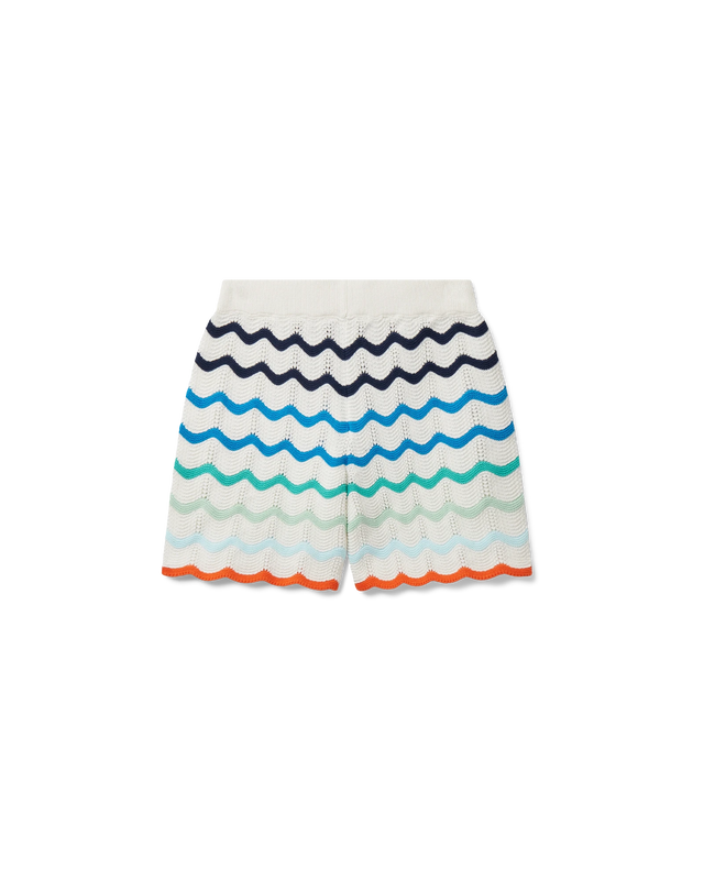 casablanca Gradient Wave Crochet Shorts | Casablanca Paris