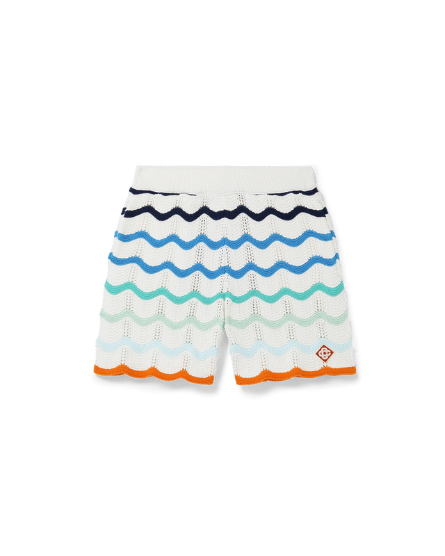 casablanca Gradient Wave Crochet Shorts | Casablanca Paris