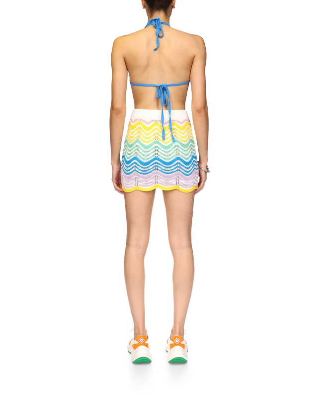 Casablanca Gradient Wave Crochet Skirt | Casablanca Paris