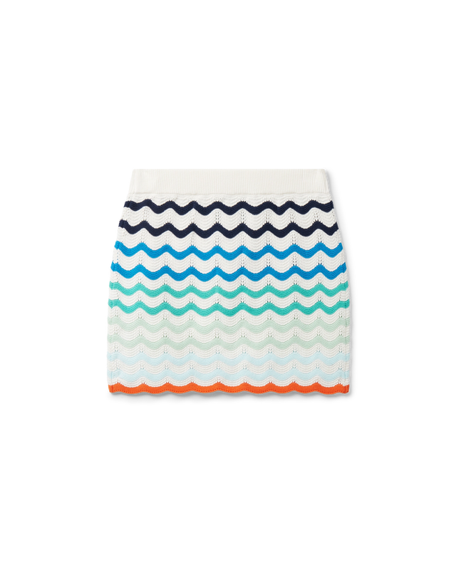 Casablanca Gradient Wave Crochet Skirt | Casablanca Paris
