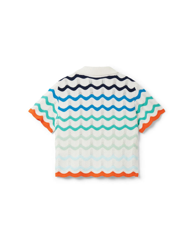 Casablanca Gradient Wave Crochet Top | Casablanca Paris