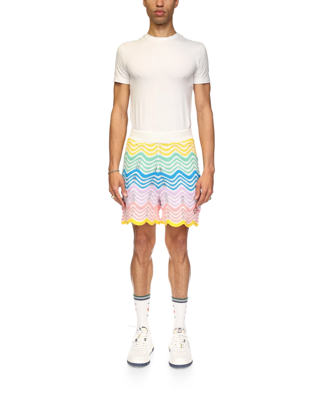 Casablanca Gradient Wave Knit Shorts | Casablanca Paris