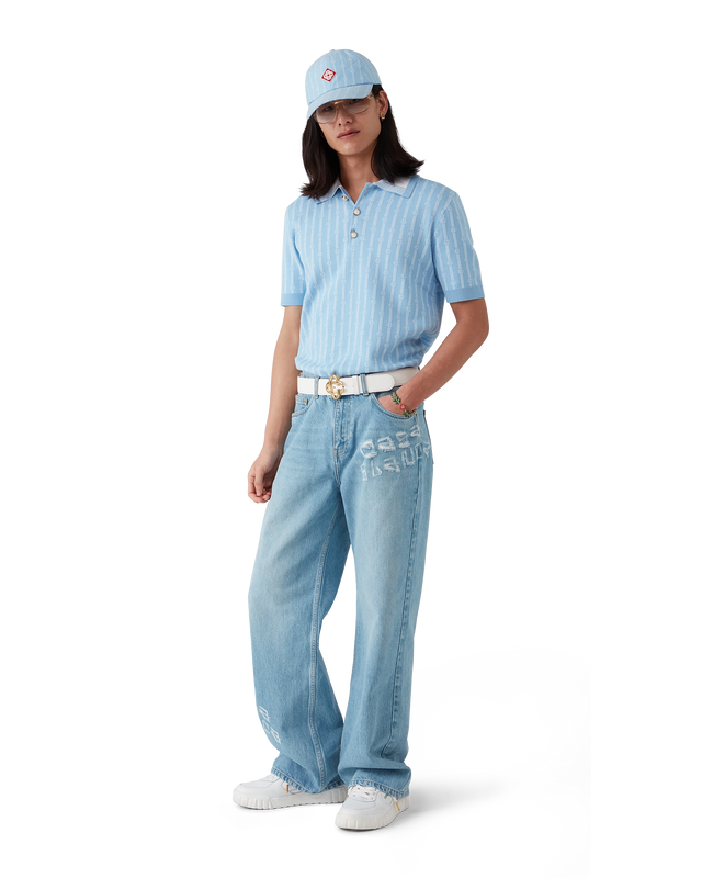 Casablanca Graffiti Distressed Denim Jeans | Casablanca Paris