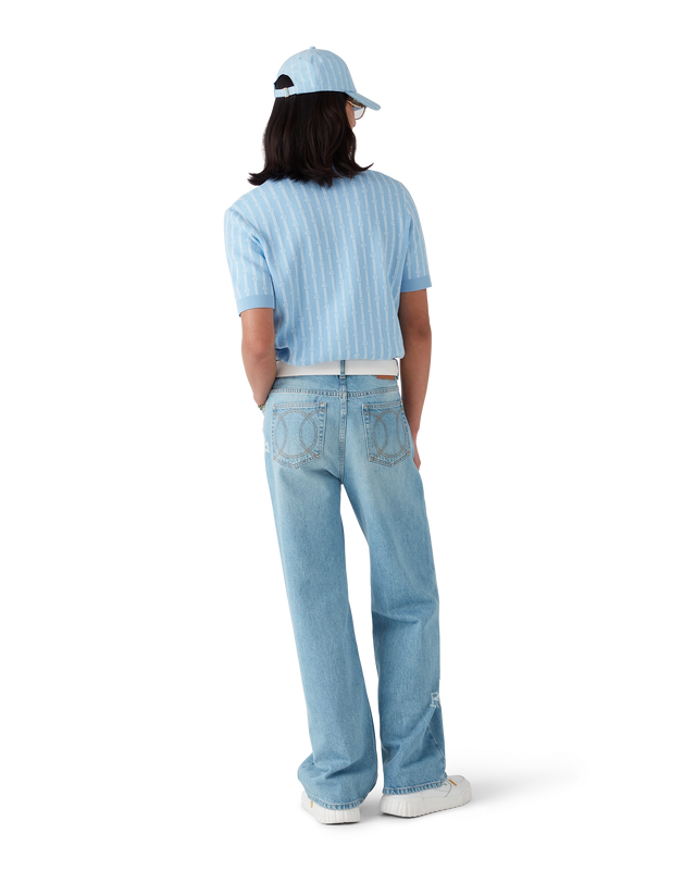 Casablanca Graffiti Distressed Denim Jeans | Casablanca Paris