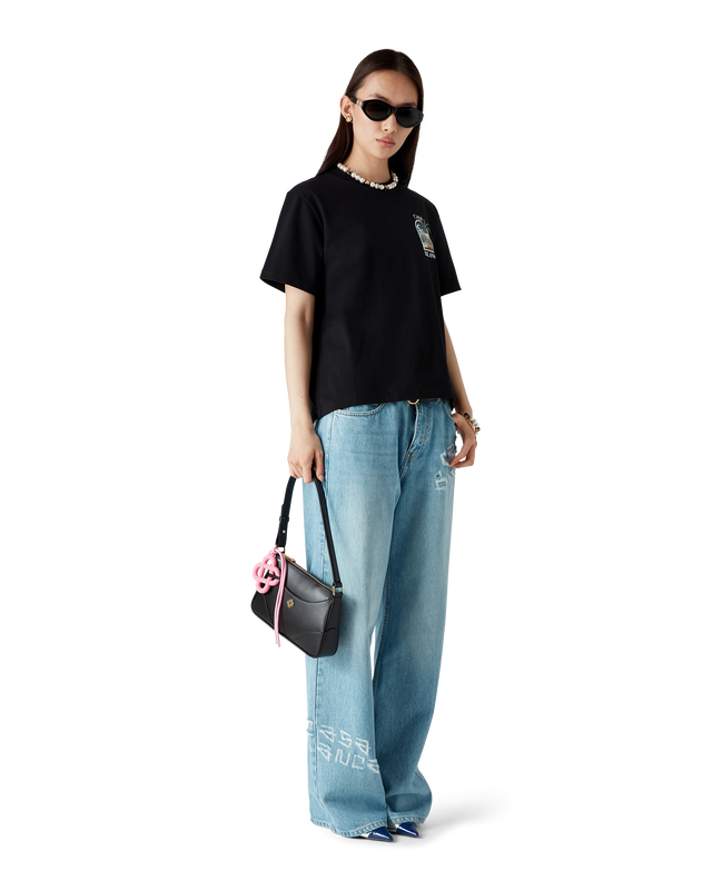 Casablanca Graffiti Distressed Denim Jeans | Casablanca Paris