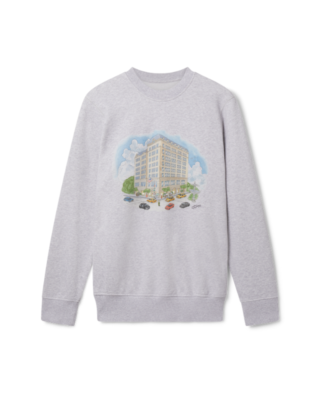 casablanca Grey Marl Fifth Avenue Sweatshirt | Casablanca Paris