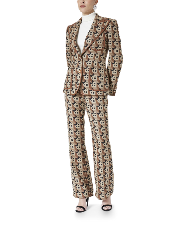 Casablanca Heart Jacquard Single Breasted Jacket | Casablanca Paris