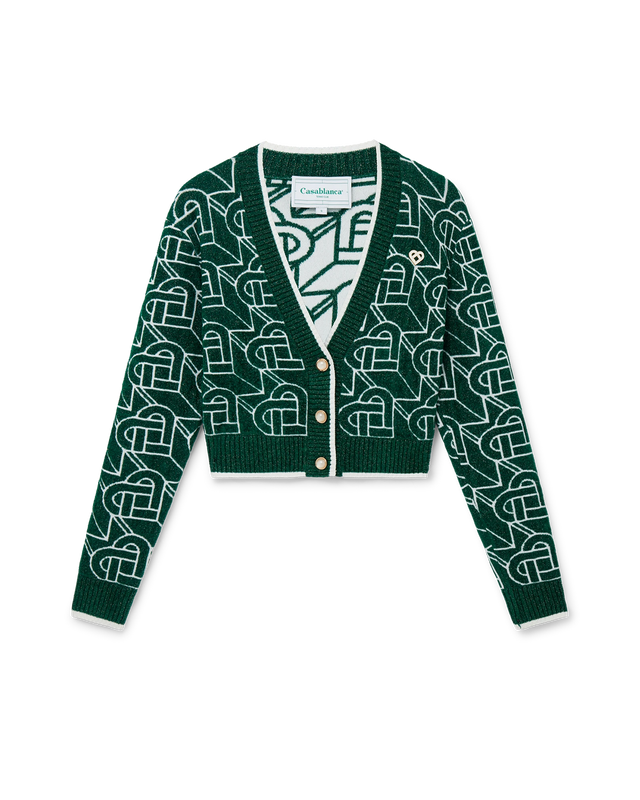 casablanca Heart Monogram Cardigan | Casablanca Paris