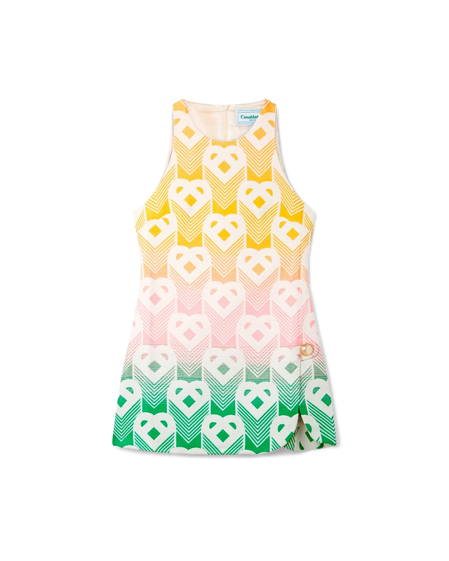 casablanca Heart Monogram Gradient Shift Dress | Casablanca Paris