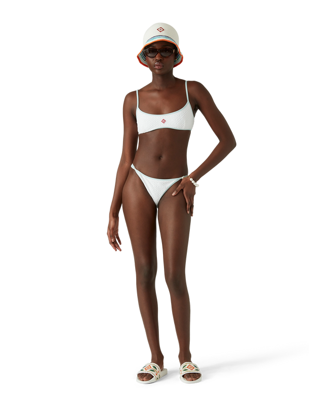 Casablanca Jacquard Monogram Bikini Bottoms | Casablanca Paris
