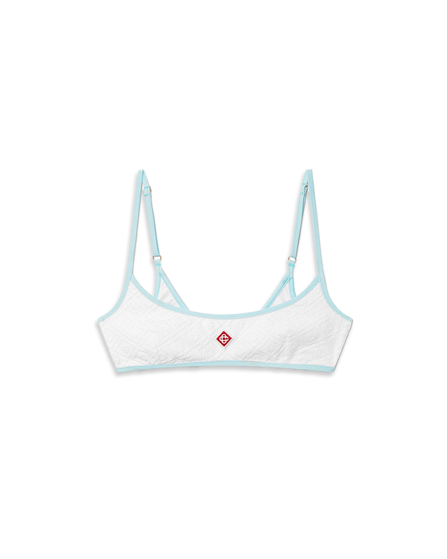 casablanca Jacquard Monogram Bikini Top | Casablanca Paris