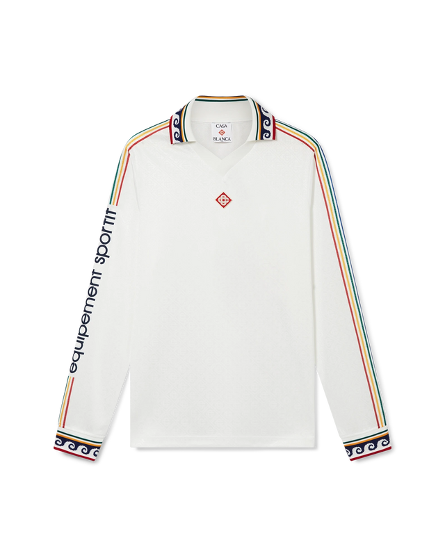 casablanca Jacquard Monogram Football Long-Sleeve Shirt– Casablanca