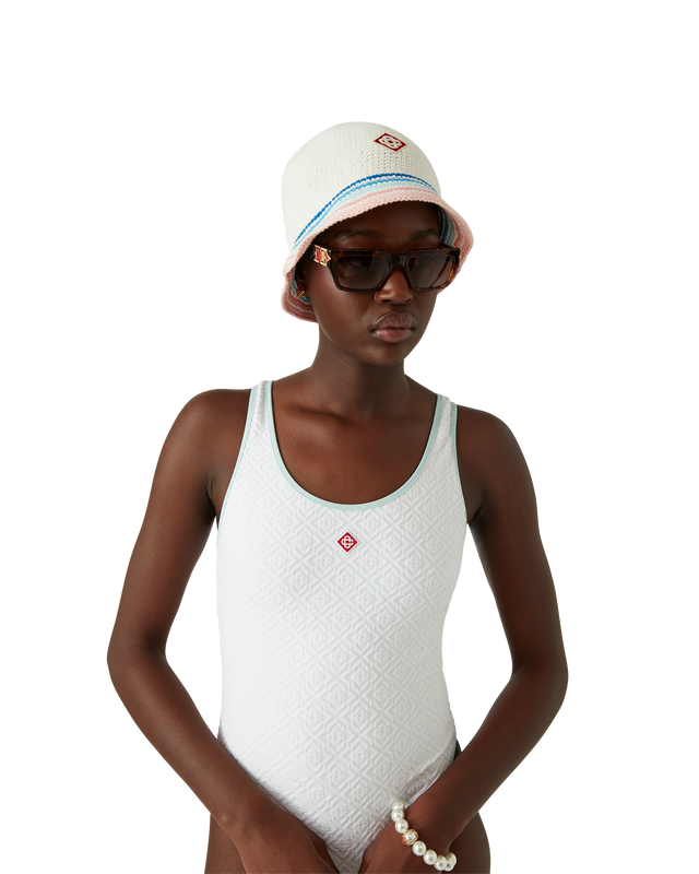 Casablanca Jacquard Monogram Swimsuit | Casablanca Paris