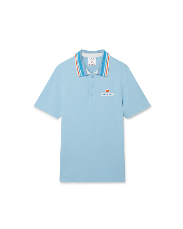 casablanca Knit Pique Short Sleeve Polo Shirt | Casablanca Paris