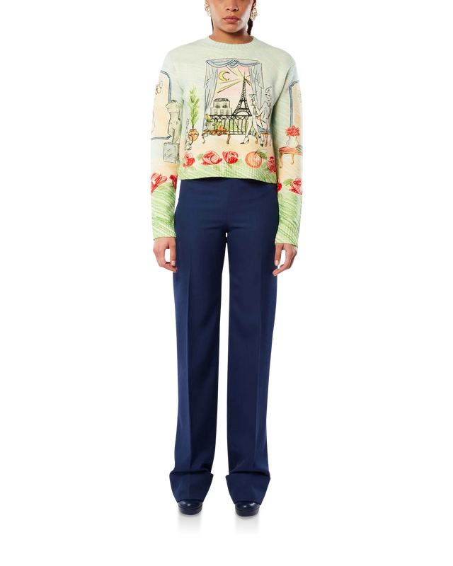 Casablanca L'Appartement De Reve Printed Crew Neck Jumper | Casablanca Paris