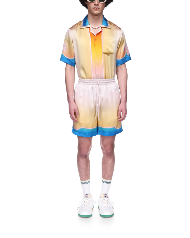 Casablanca L'Arc Coloré Silk Shorts | Casablanca Paris