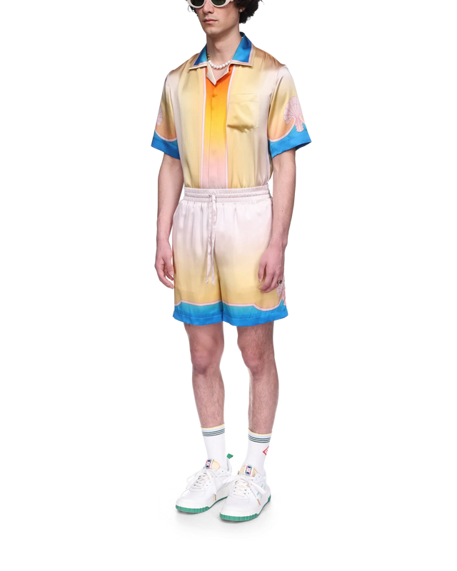 Casablanca L'Arc Coloré Silk Shorts | Casablanca Paris