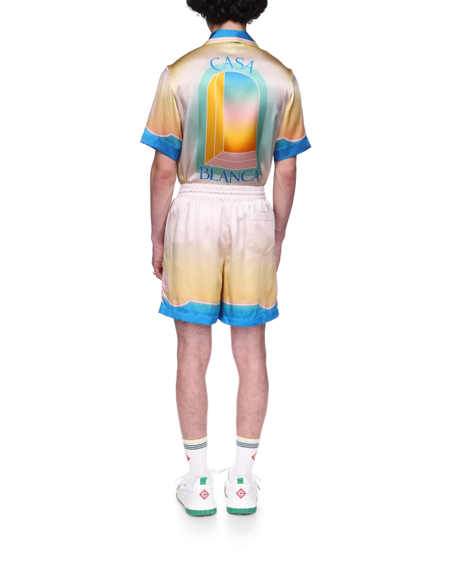 Casablanca L'Arc Coloré Silk Shorts | Casablanca Paris