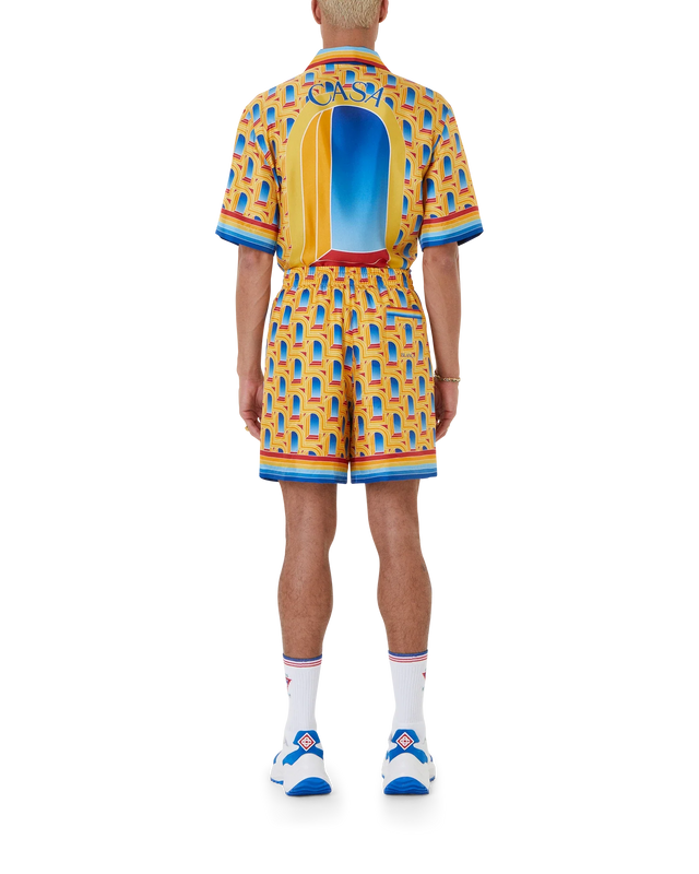 Casablanca L'Arche De Jour Silk Shorts | Casablanca Paris