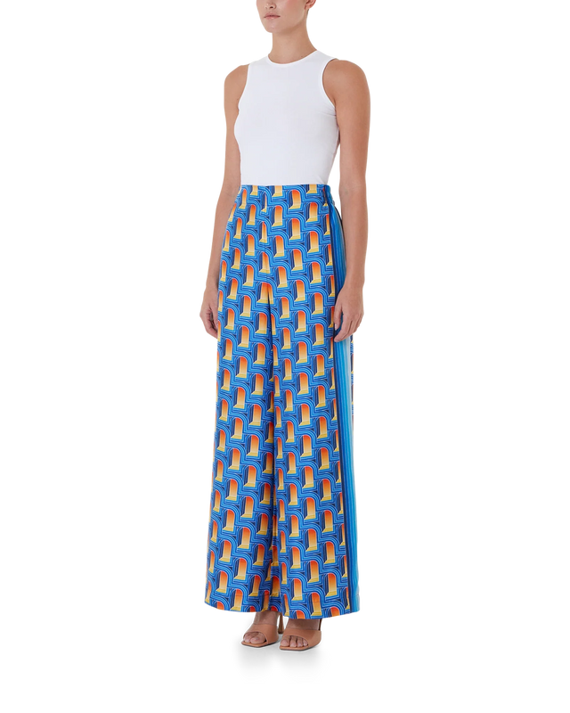 Casablanca L'Arche De Nuit Silk Wide Leg Trousers | Casablanca Paris