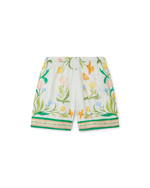 Casablanca L'Arche Fleurie Silk Shorts | Casablanca Paris