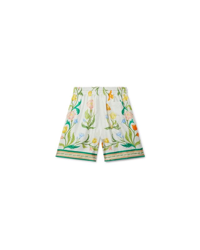 Casablanca L'Arche Fleurie Silk Shorts | Casablanca Paris