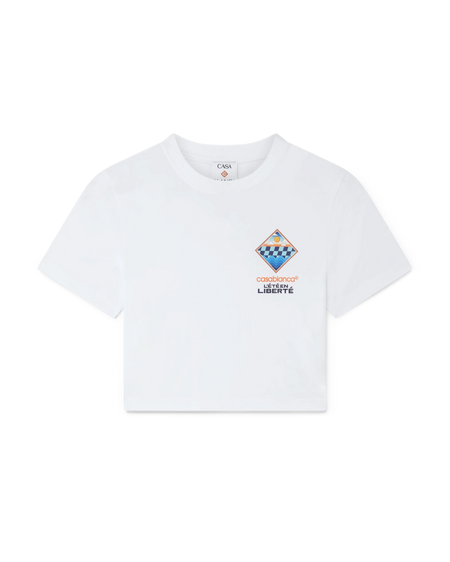 casablanca L'été En Liberté Cropped T-Shirt | Casablanca Paris