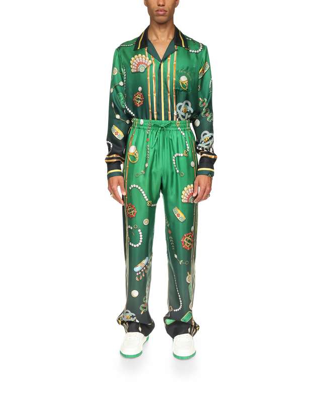 Casablanca La Boite A Bijoux Silk Trousers | Casablanca Paris