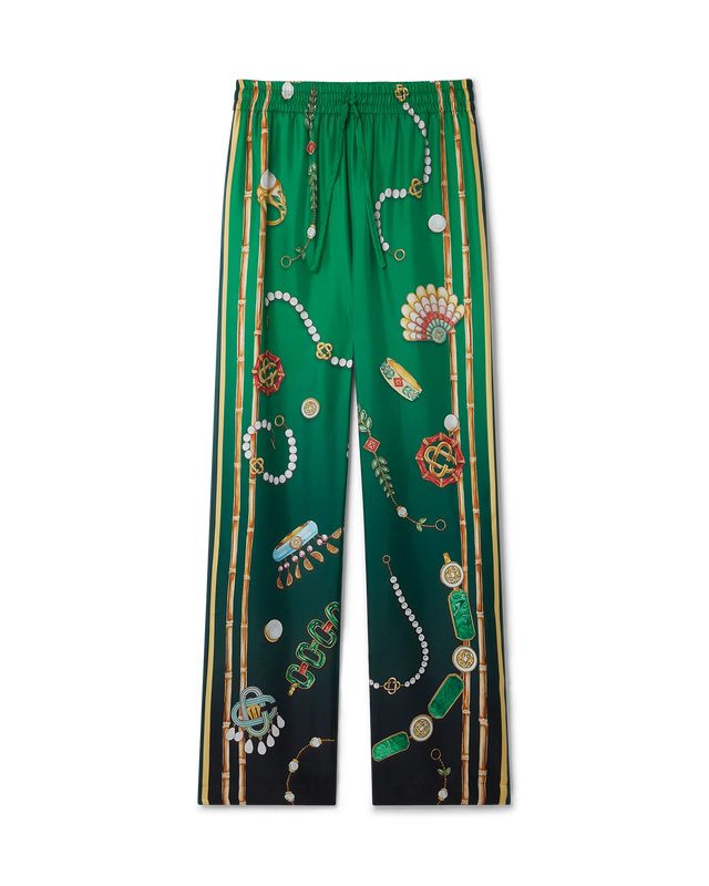 casablanca La Boite A Bijoux Silk Trousers | Casablanca Paris