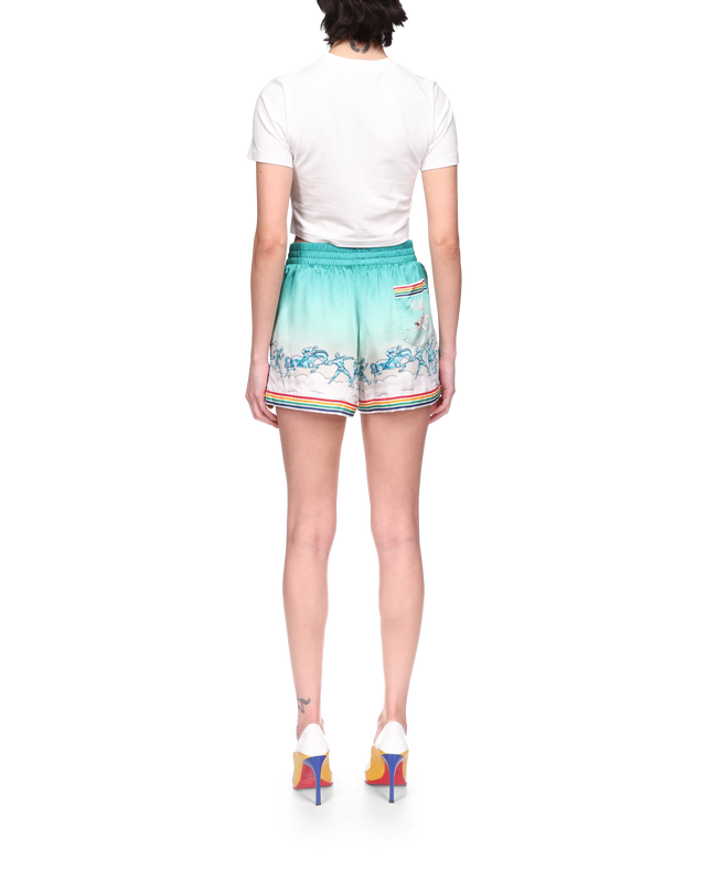 Casablanca La Déesse Du Stade Silk Shorts | Casablanca Paris