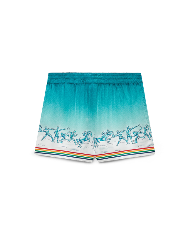 casablanca La Déesse Du Stade Silk Shorts | Casablanca Paris
