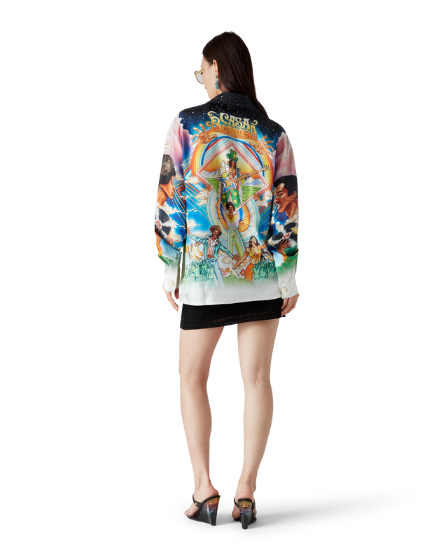 Casablanca La Musique Long Sleeve Silk Shirt | Casablanca Paris