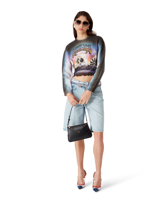 Casablanca La Prémonition Cashmere Blend Cropped Jumper | Casablanca Paris