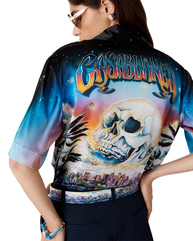 Casablanca La Prémonition Short Sleeve Silk Shirt | Casablanca Paris