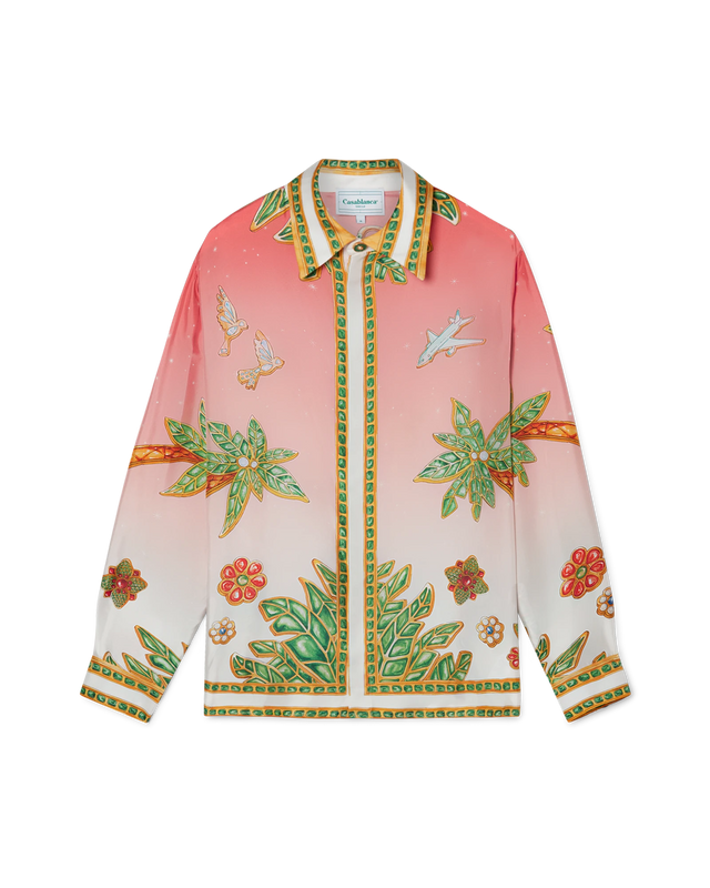 Casablanca Lagos Tennis Club Silk Shirt | Casablanca Paris