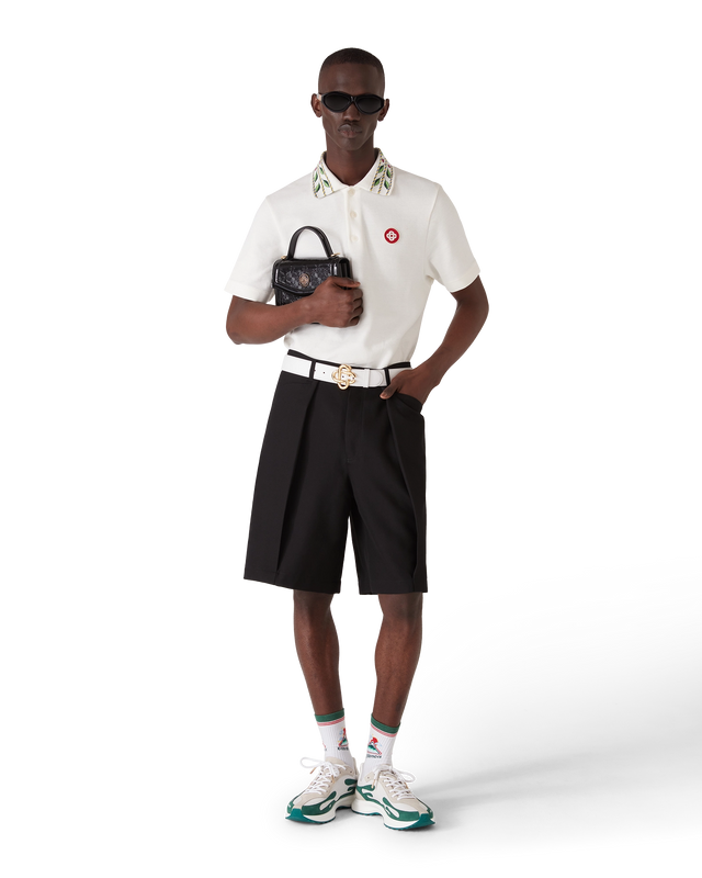 Casablanca Laurel Pique Short Sleeve Polo Shirt | Casablanca Paris