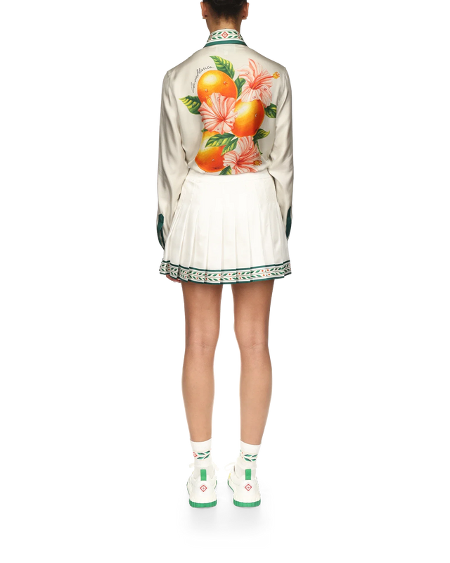 Casablanca Laurel Silk Tennis Mini Skirt | Casablanca Paris