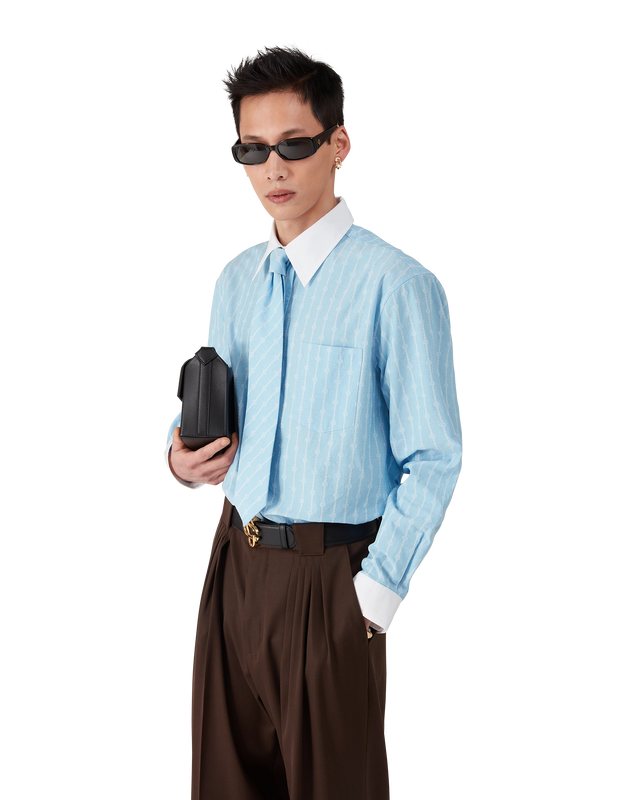 Casablanca Laurel Stripe Jacquard Shirt | Casablanca Paris