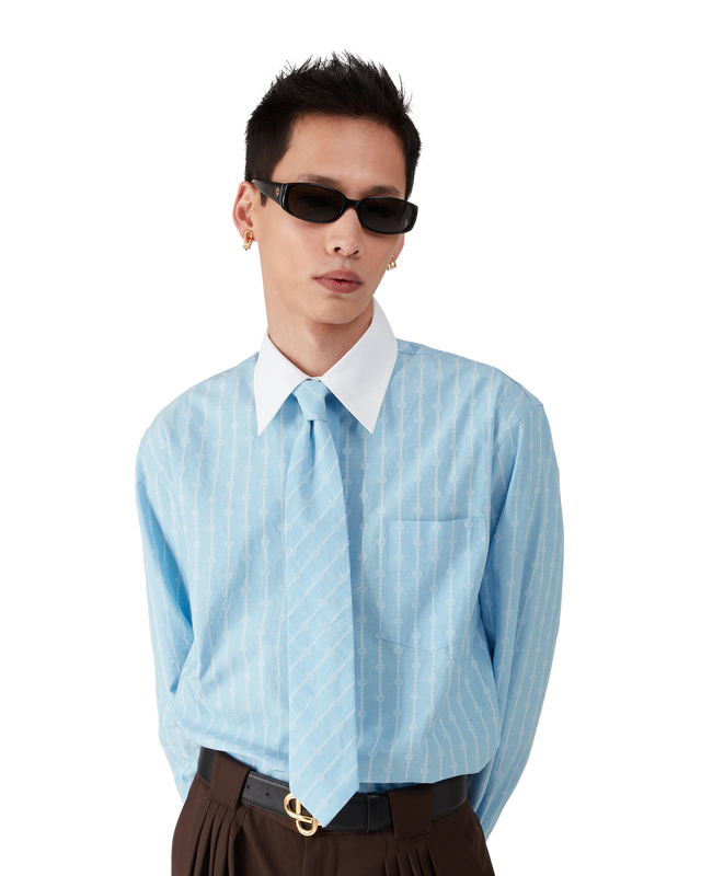 Casablanca Laurel Stripe Jacquard Shirt | Casablanca Paris