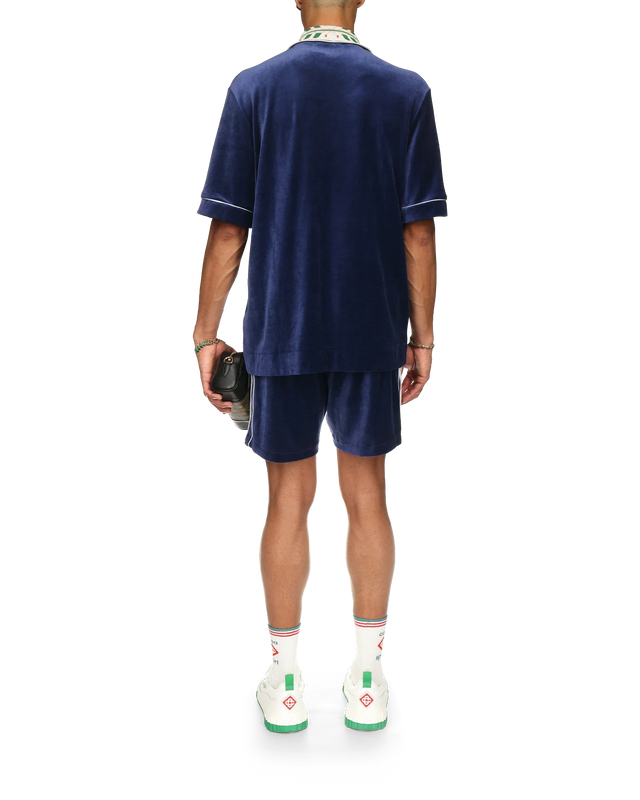 Casablanca Laurel Velour Short Sleeve Shirt | Casablanca Paris