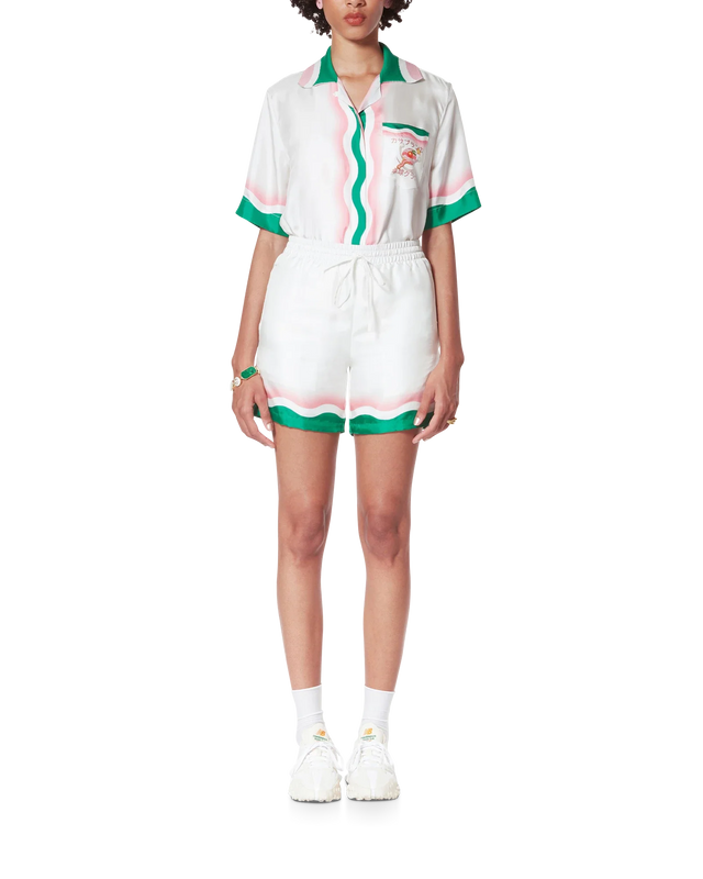 Casablanca Le Jeu De Ping Pong Silk Shorts– Casablanca