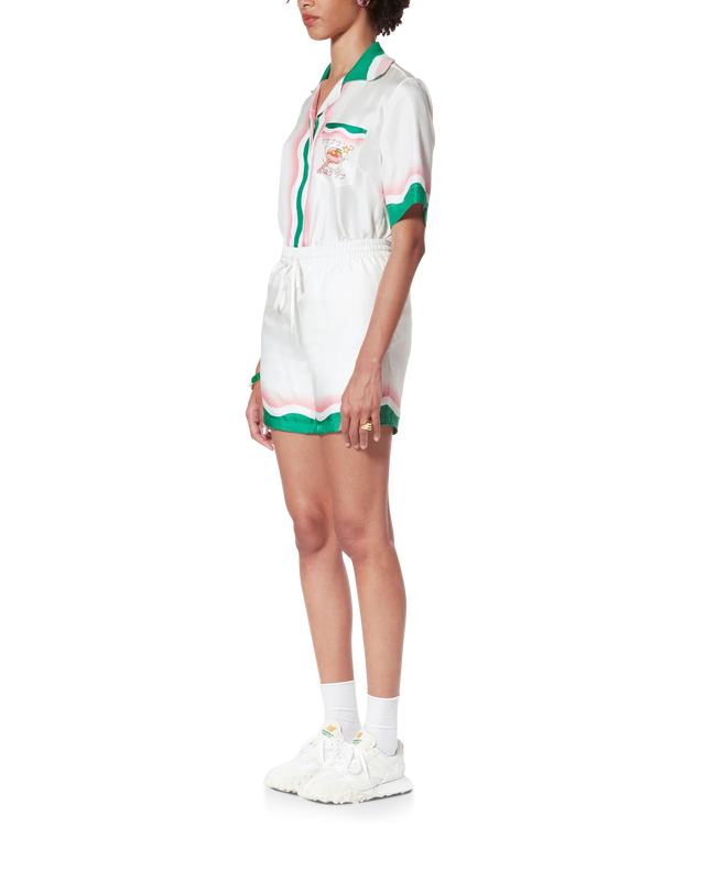 Casablanca Le Jeu De Ping Pong Silk Shorts– Casablanca