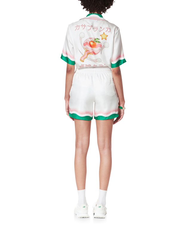 Casablanca Le Jeu De Ping Pong Silk Shorts– Casablanca