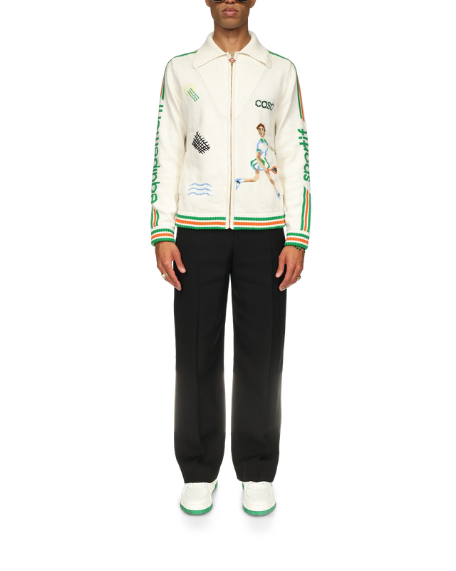 Casablanca Le Jeu Intarsia Knit Jacket | Casablanca Paris